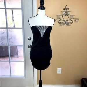 MORGAN Sexy Ruched Bodycon Tube Dress